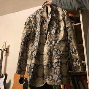 Snakeskin Miccostunes brand suit jacket